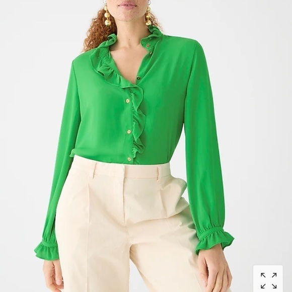 J Crew Drapey cottage top BP573 - Picture 1 of 4